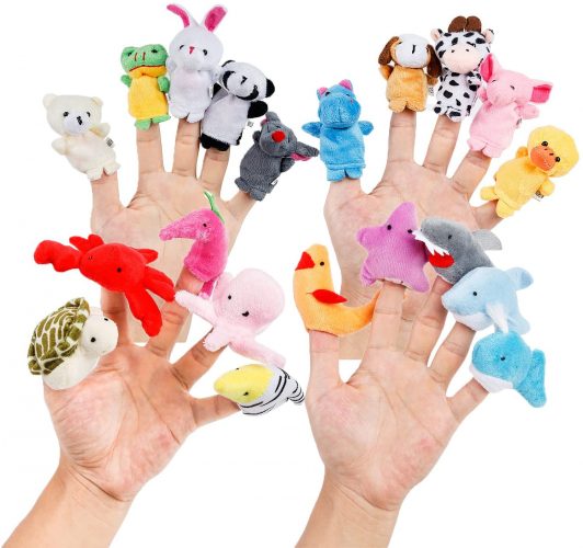 Oiuros Cartoon Animal Finger Puppets