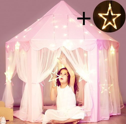 Princess Castle Tent With Star Lights String