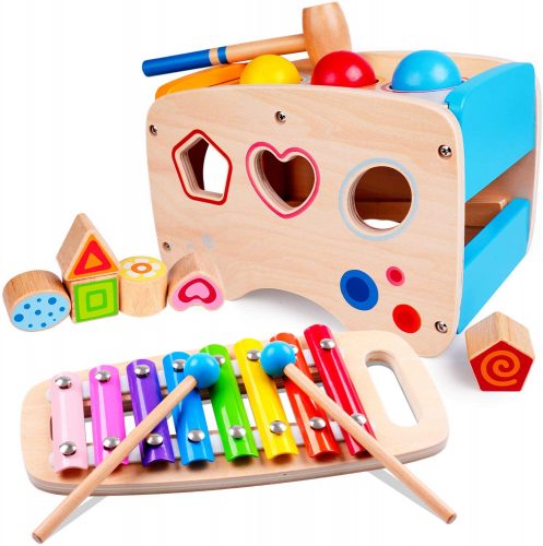 Rolimate Wooden Hammering Pounding Toy & Xylophone