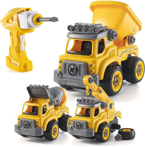Top Race 3-in-1 Take Apart Construction Truck Toy