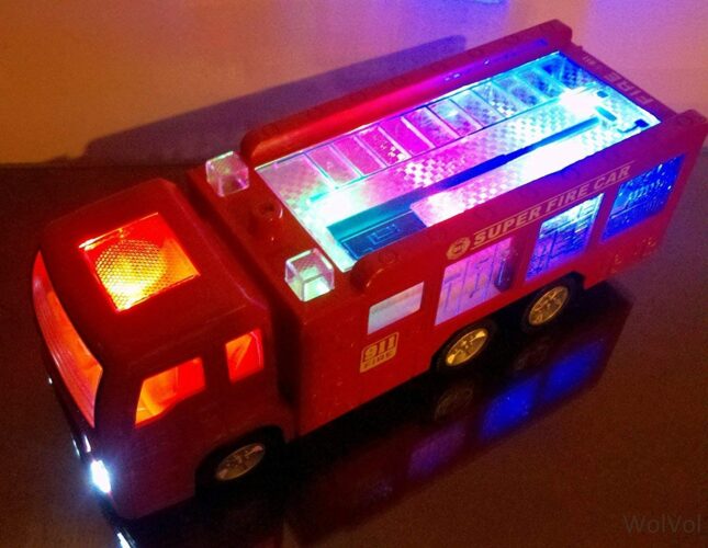 WolVol Electric Firetruck Toy
