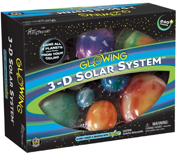 Great Explorations 3-D Glow in the Dark Solar System Kit