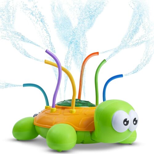 CHUCHIK Backyard Spinning Turtle Sprinkler Toy